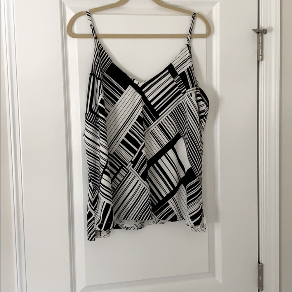 Reversible White House Black Market silk tank top